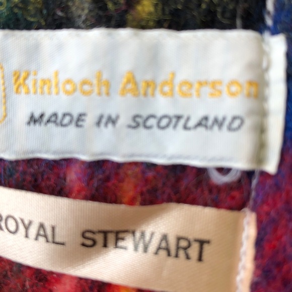 Kinloch Anderson 100% Scotland Wool Blanket Throw - Picture 3 of 3